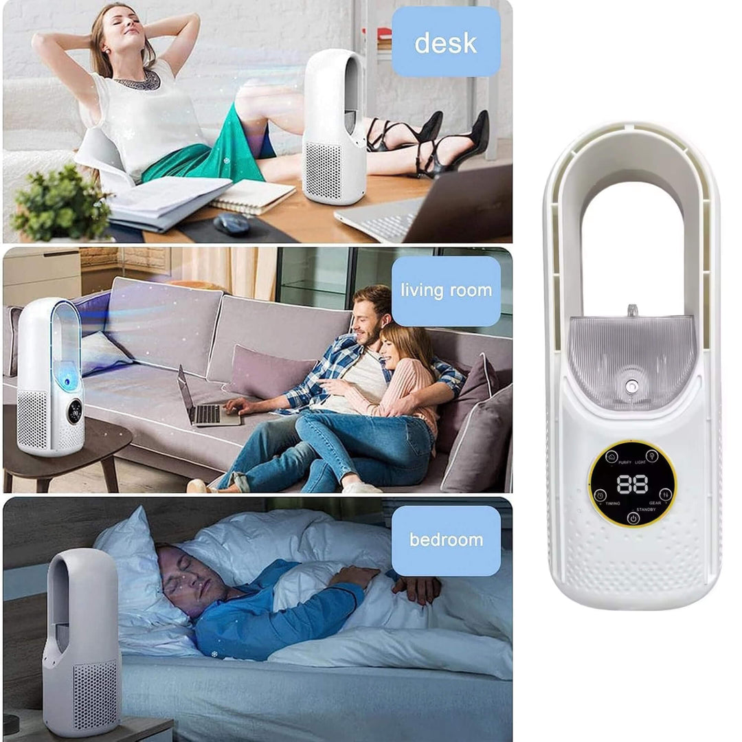 Bladeless Portable Air Conditioner | Ultra-Quiet, Ergonomic Design & Ideal for Home and Office Use | Stornfield