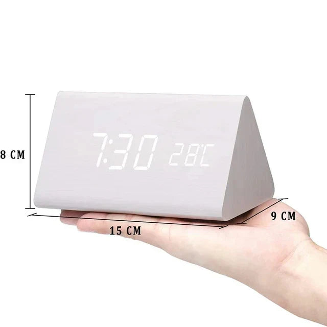 Digital Wooden Alarm Clock – Modern Technology with Timeless Wood Design | Stornfield