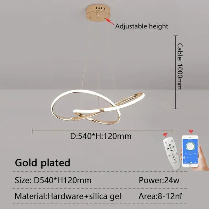 LightMaster Smart LED Pendant Light - Easy Installation and Secure Attachment | Stornfield