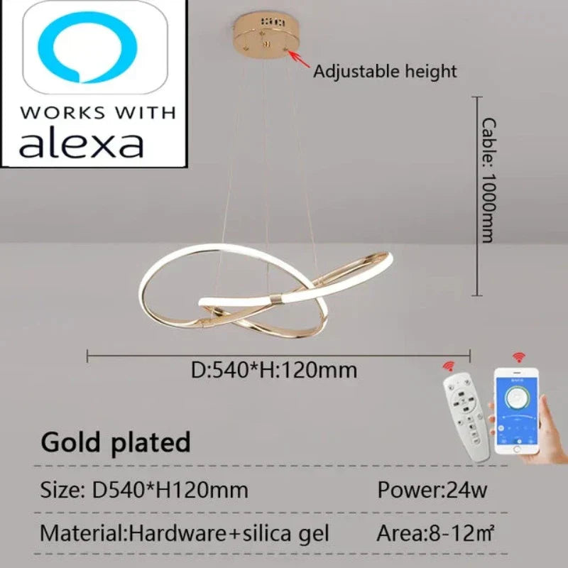 LightMaster Smart LED Pendant Light - Easy Installation and Secure Attachment | Stornfield