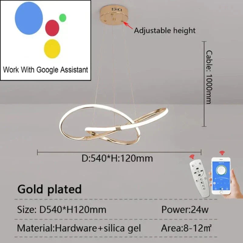 LightMaster Smart LED Pendant Light - Easy Installation and Secure Attachment | Stornfield