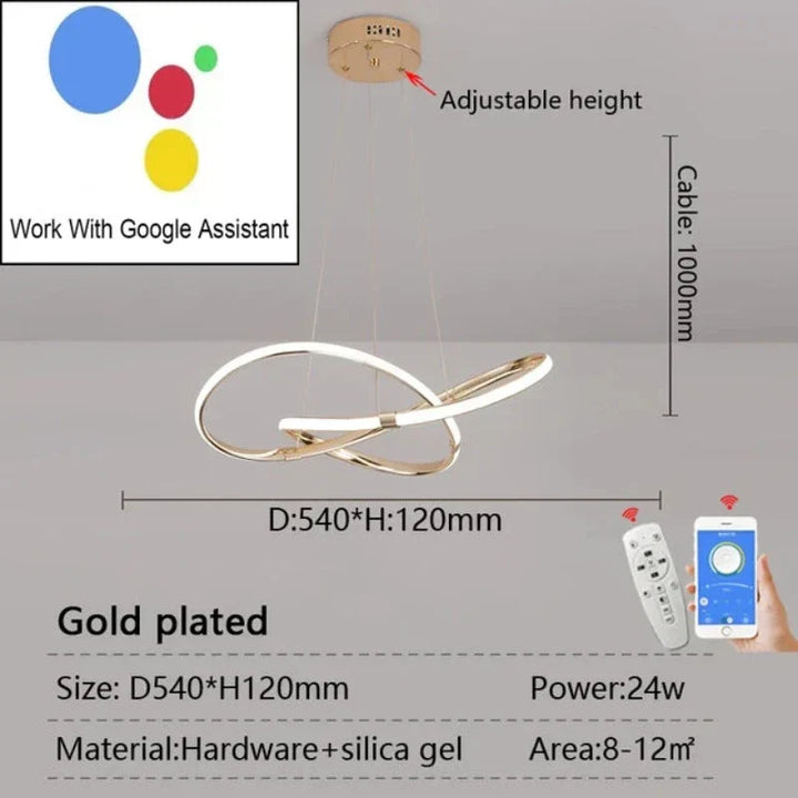 LightMaster Smart LED Pendant Light - Easy Installation and Secure Attachment | Stornfield