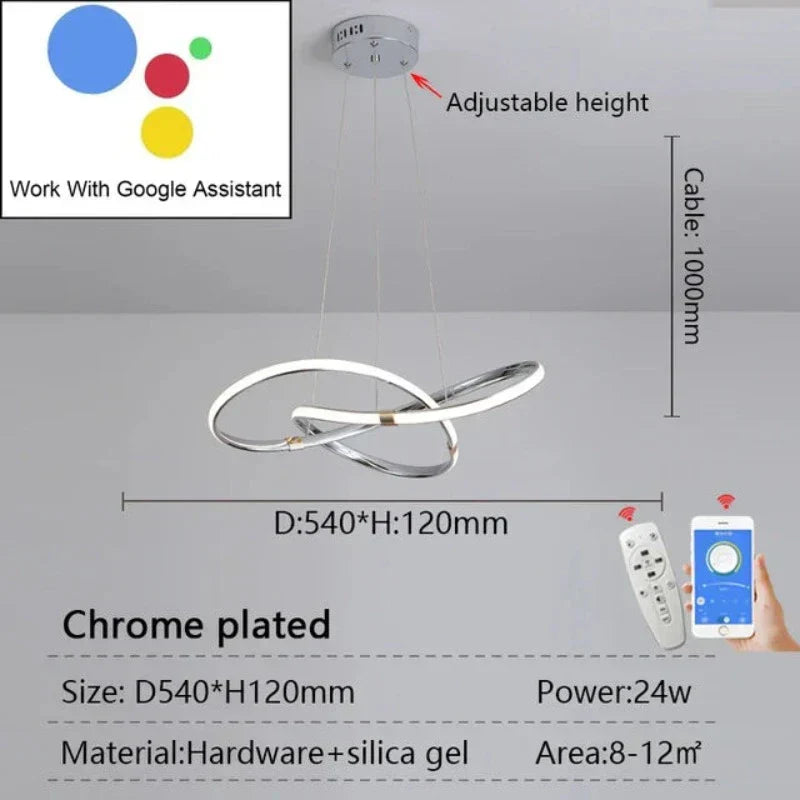 LightMaster Smart LED Pendant Light - Easy Installation and Secure Attachment | Stornfield