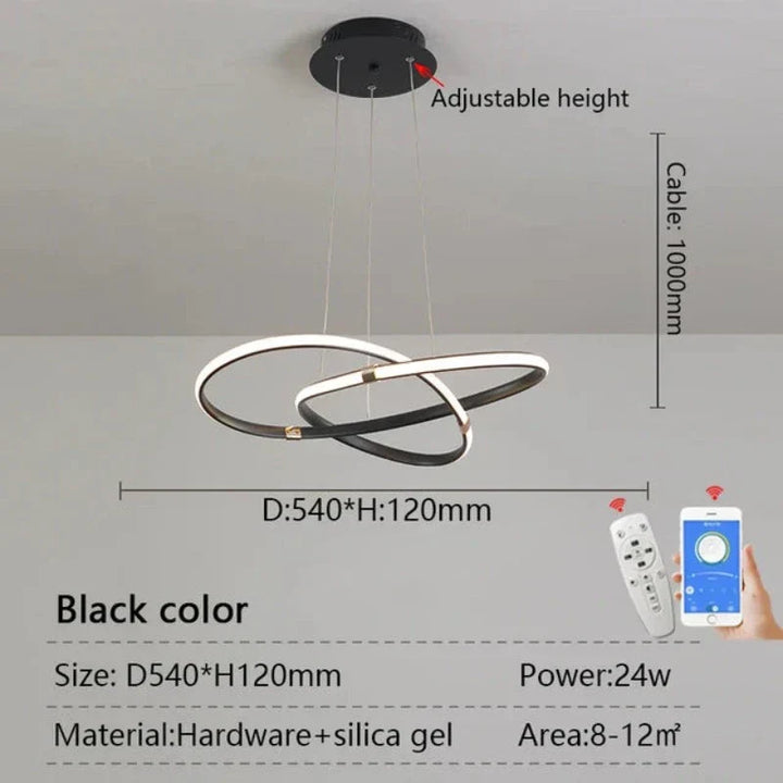 LightMaster Smart LED Pendant Light - Easy Installation and Secure Attachment | Stornfield