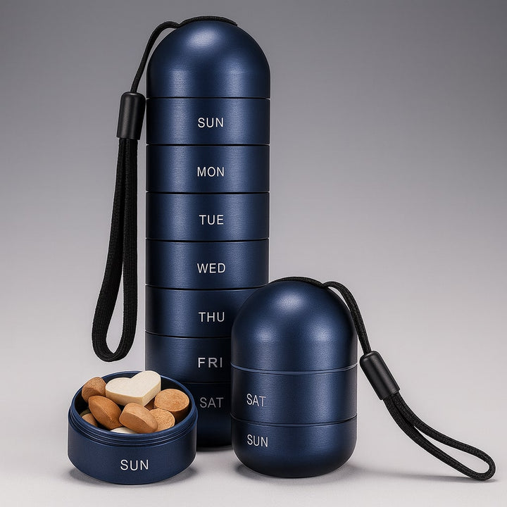 Compact Pill Box Aluminium | Stornfield