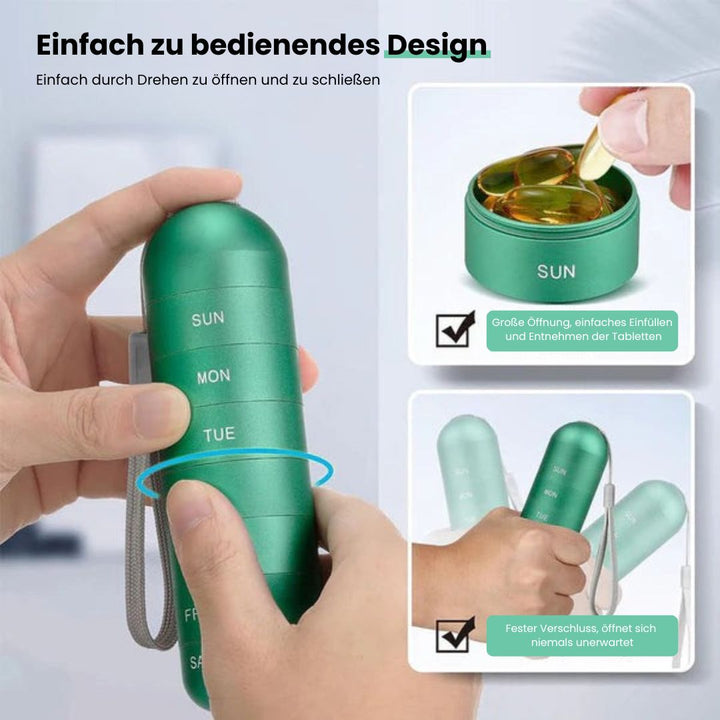 Compact Pill Box Aluminium | Stornfield