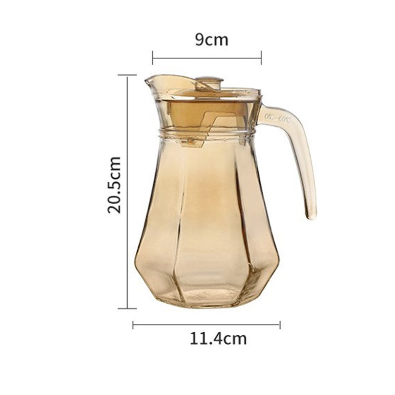 Stornfield | Amber hexagonal Glass Cups