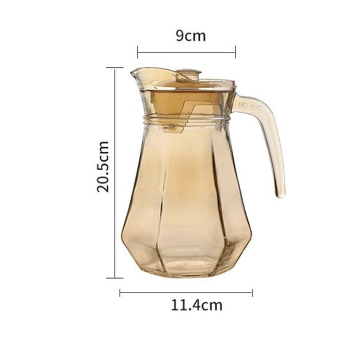 Stornfield | Amber Hexagonal Glass Tumblers