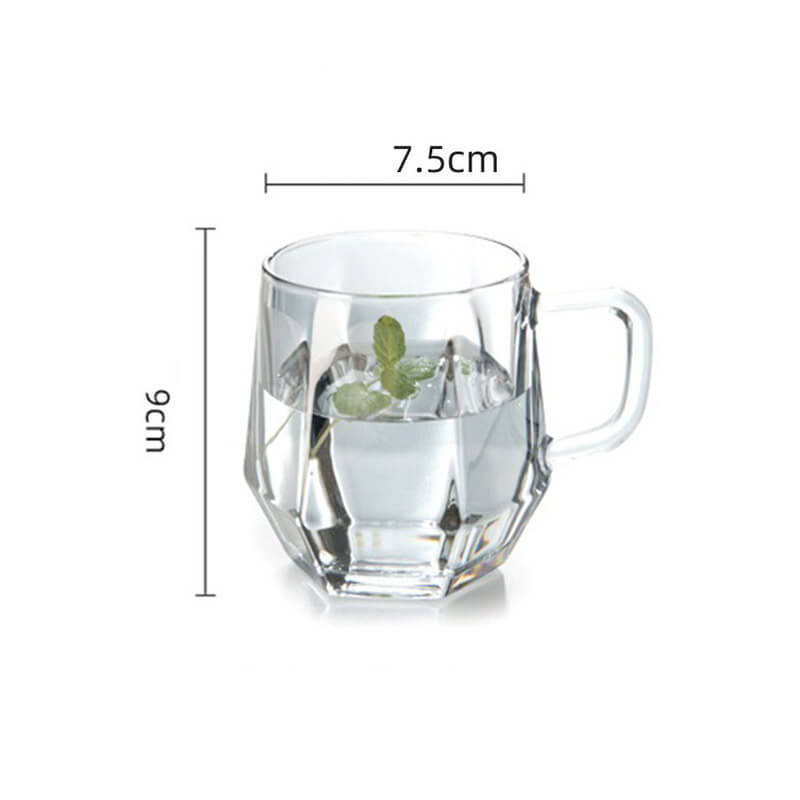 Stornfield | Amber Hexagonal Glass Tumblers