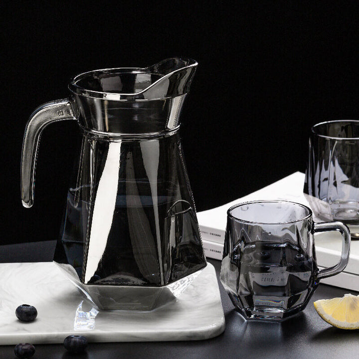 Stornfield | Amber Hexagonal Glass Tumblers