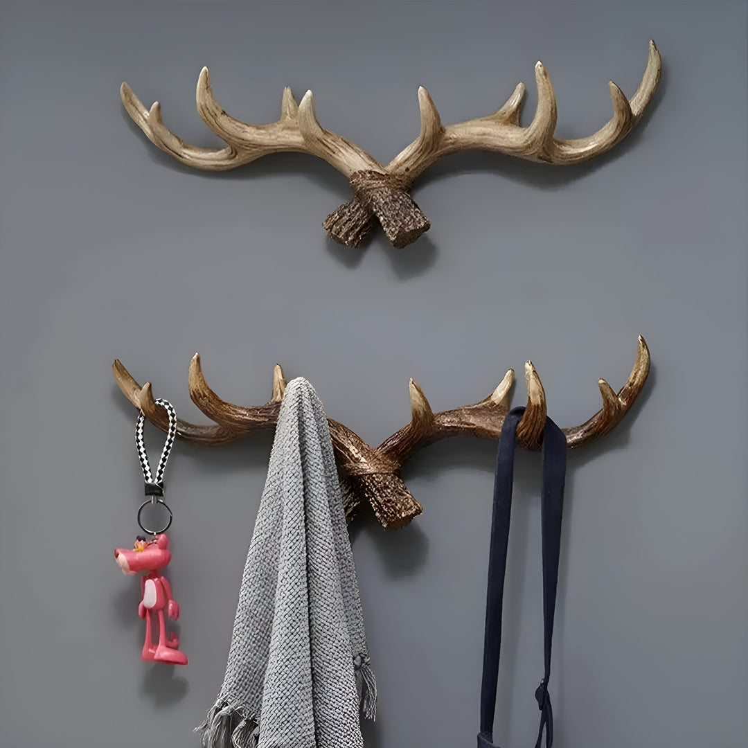 Antler Wall Hook – Retro Design for Coats and Jackets | Decorative Coat Hook | Stornfield