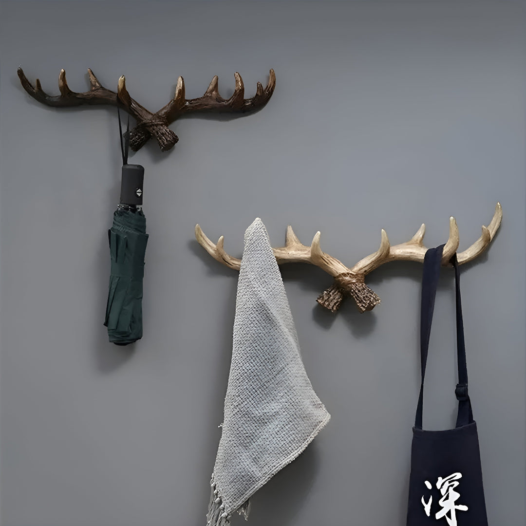 Antler Wall Hook – Retro Design for Coats and Jackets | Decorative Coat Hook | Stornfield