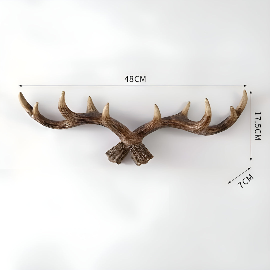 Antler Wall Hook – Retro Design for Coats and Jackets | Decorative Coat Hook | Stornfield