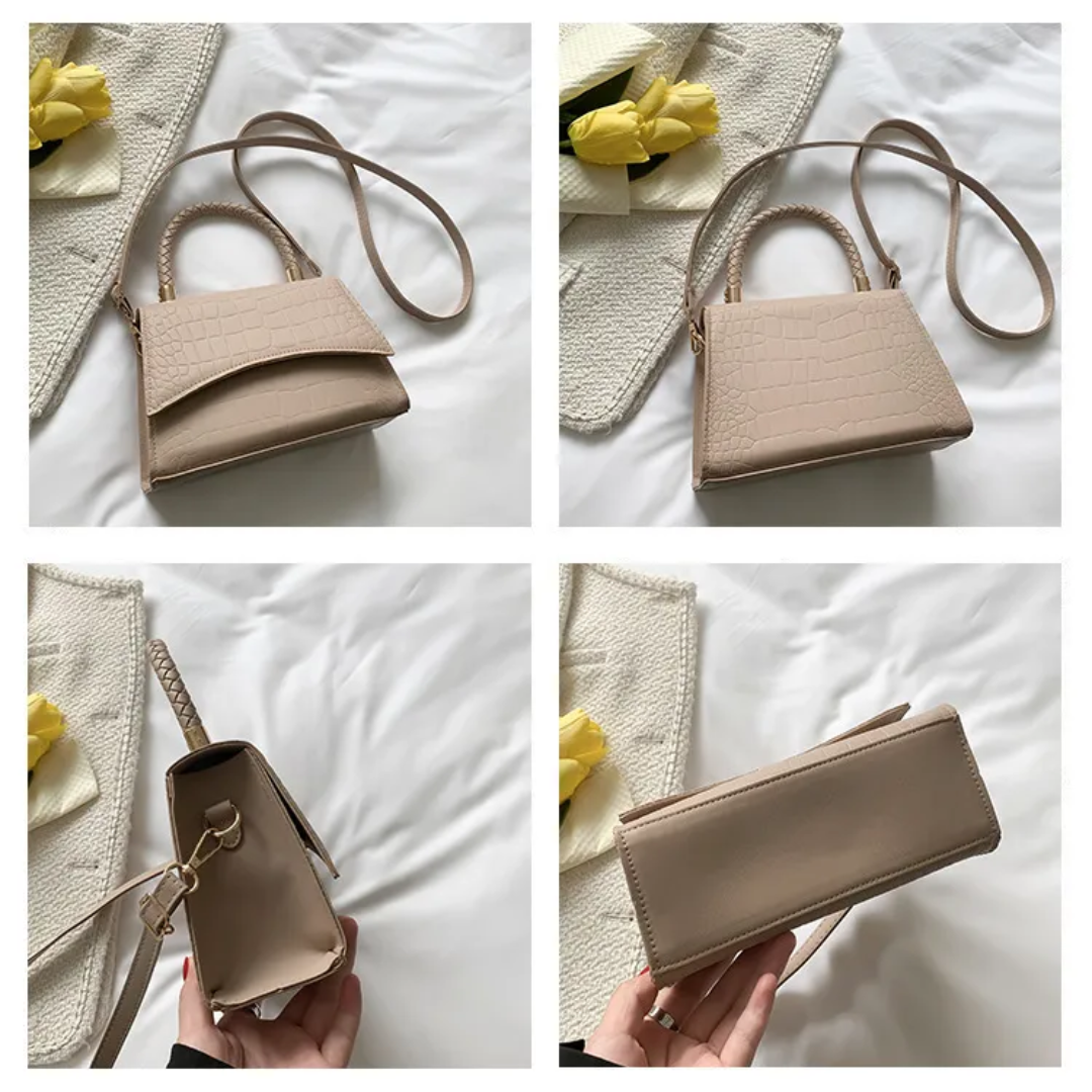 Style feather Women's Handbag made of PU leather with Crossbody strap | Stornfield