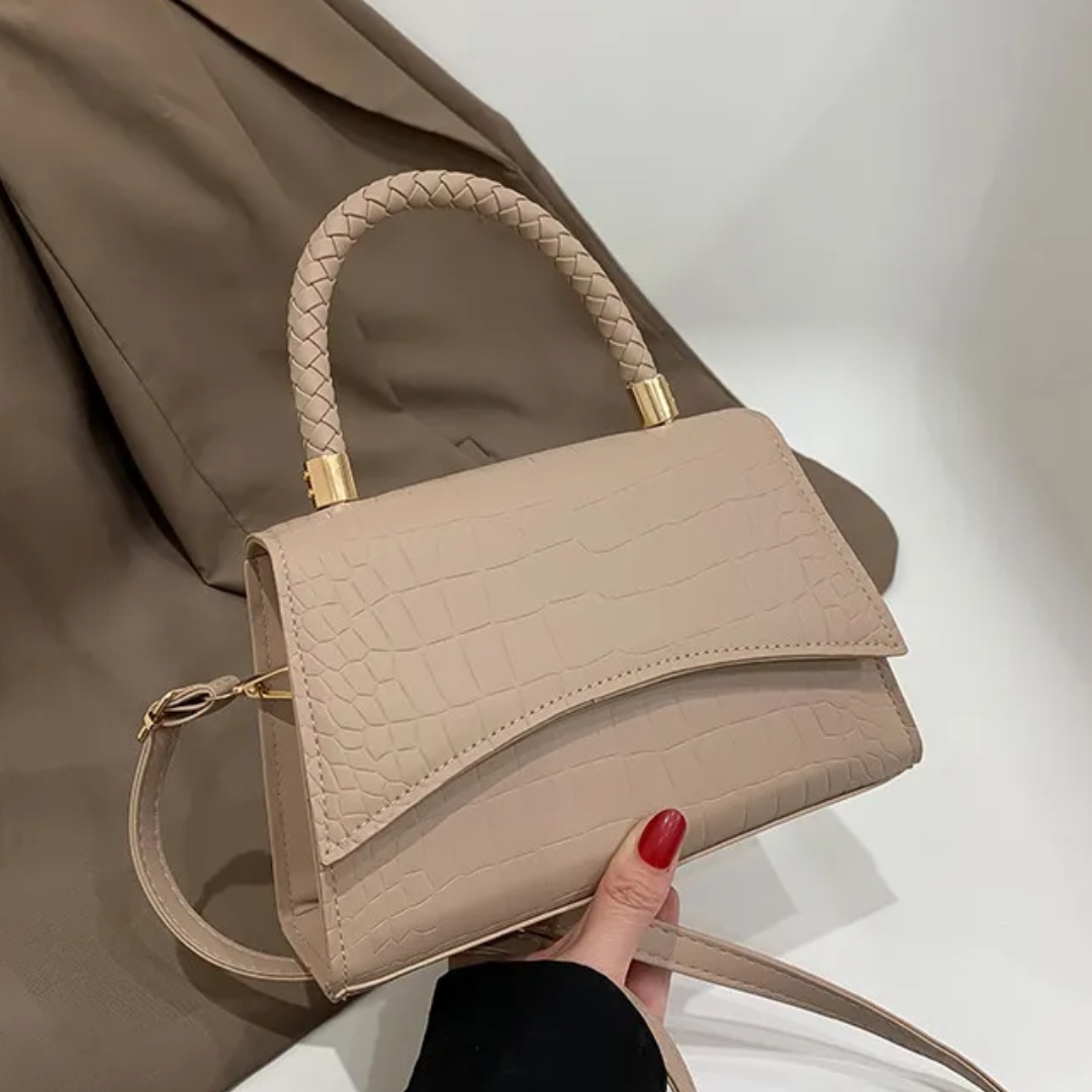 Style feather Women's Handbag made of PU leather with Crossbody strap | Stornfield