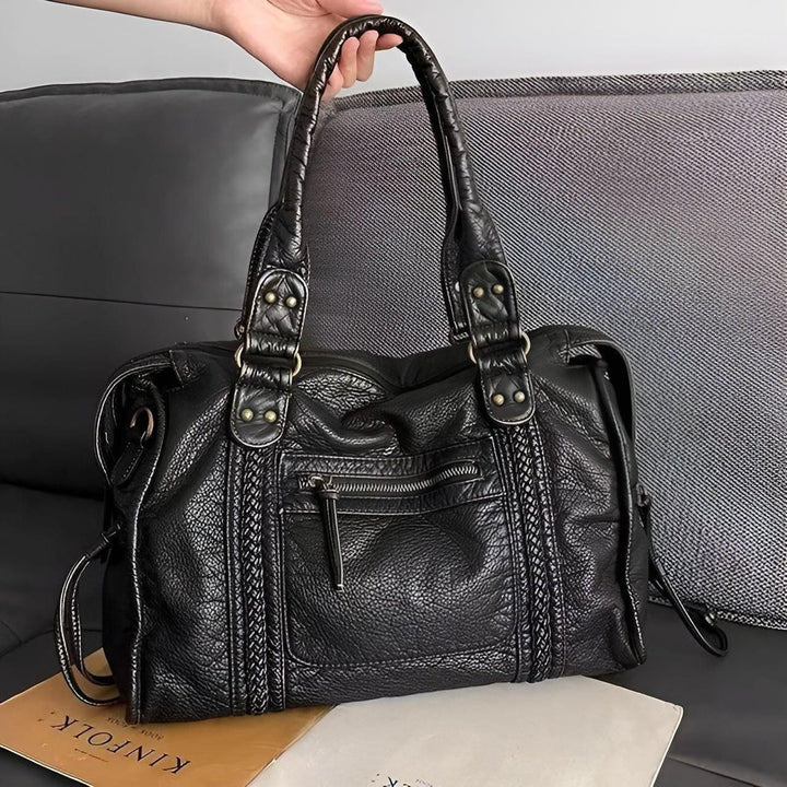 Shoulder bag made of genuine leather – High quality and elegant | Perfect for everyday & office | Stornfield