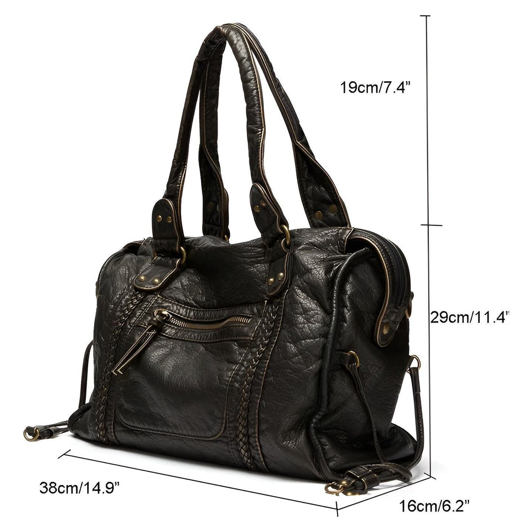 Shoulder bag made of genuine leather – High quality and elegant | Perfect for everyday & office | Stornfield