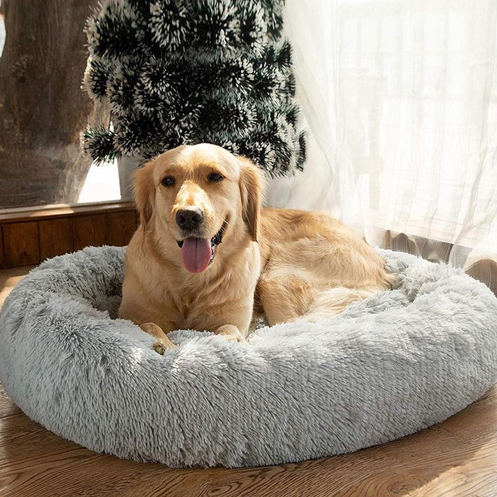Stornfield | Donut Lit pour Chien en Peluche Calmant pour Chiens Petit à Grand