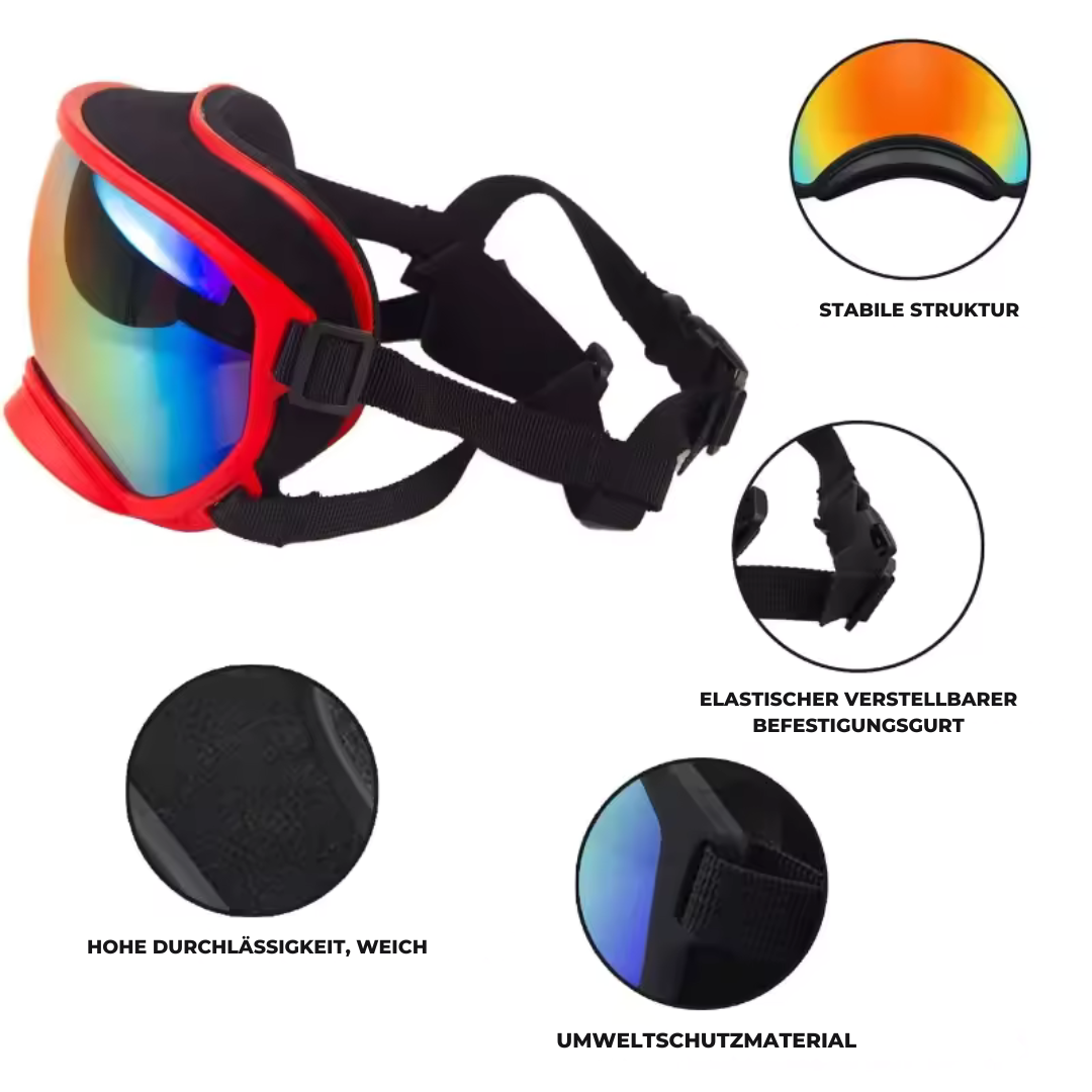 Stornfield adjustable windproof dog sunglasses with UV protection
