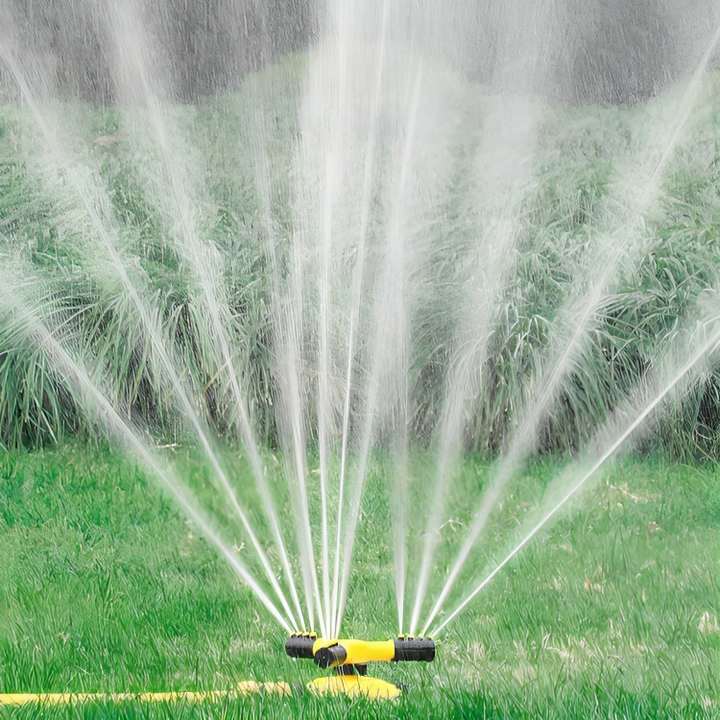 Stornfield | Rotating Sprinkler for Lawn | 360° Coverage, Water-Saving Technology & Adjustable Spray for Efficient Garden Irrigation