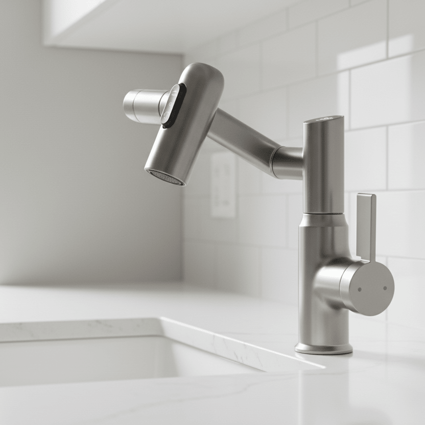 LUSTRAFLOW 360° faucet with LED temperature display | Stornfield