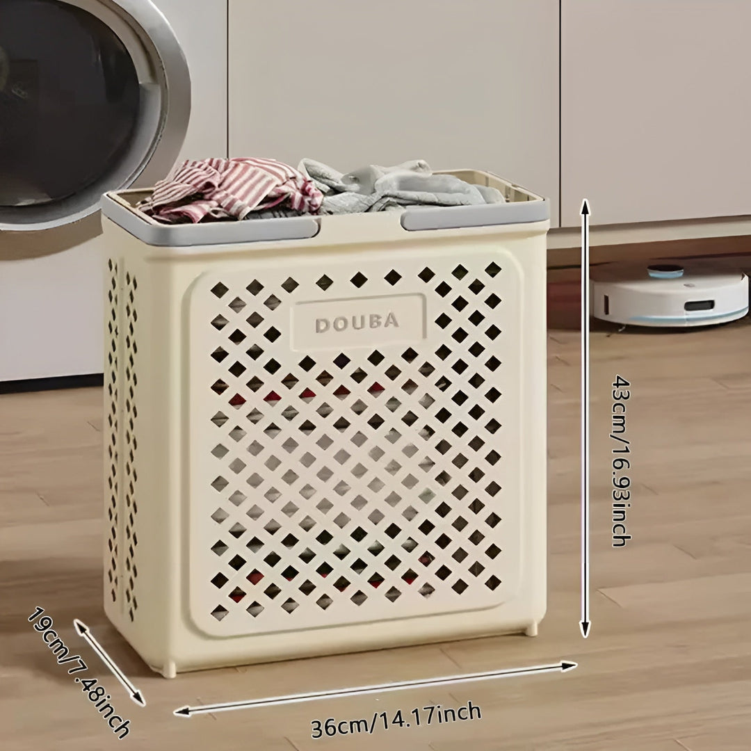 FoldaStornfielde Laundry Basket with Wheels – Space-Saving & Practical | Perfect for Bathroom & Bedroom | Stornfield