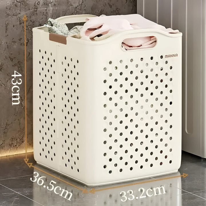 FoldaStornfielde Laundry Basket with Wheels – Space-Saving & Practical | Perfect for Bathroom & Bedroom | Stornfield