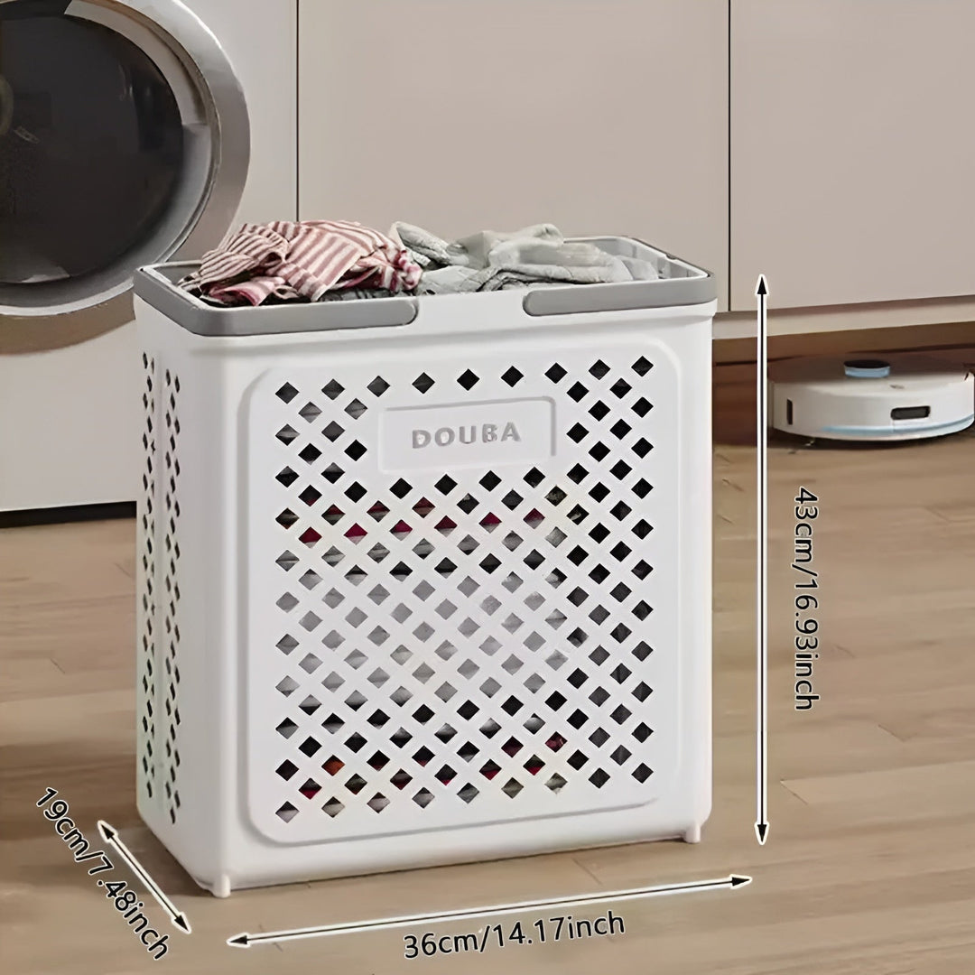 FoldaStornfielde Laundry Basket with Wheels – Space-Saving & Practical | Perfect for Bathroom & Bedroom | Stornfield