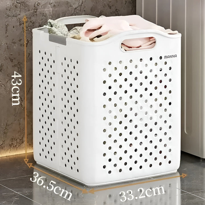 FoldaStornfielde Laundry Basket with Wheels – Space-Saving & Practical | Perfect for Bathroom & Bedroom | Stornfield