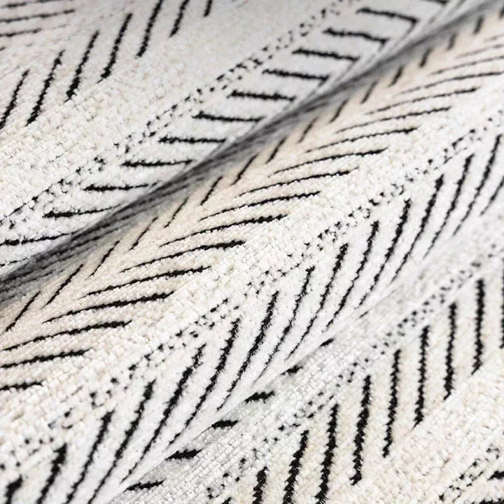 Stornfield | Aurivelle Herringbone Scallop Edge Sofa Cover