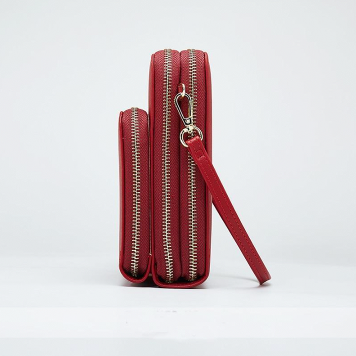 Stornfield | Triple Secure Leather Phone Purse: Elegance Meets Practicality