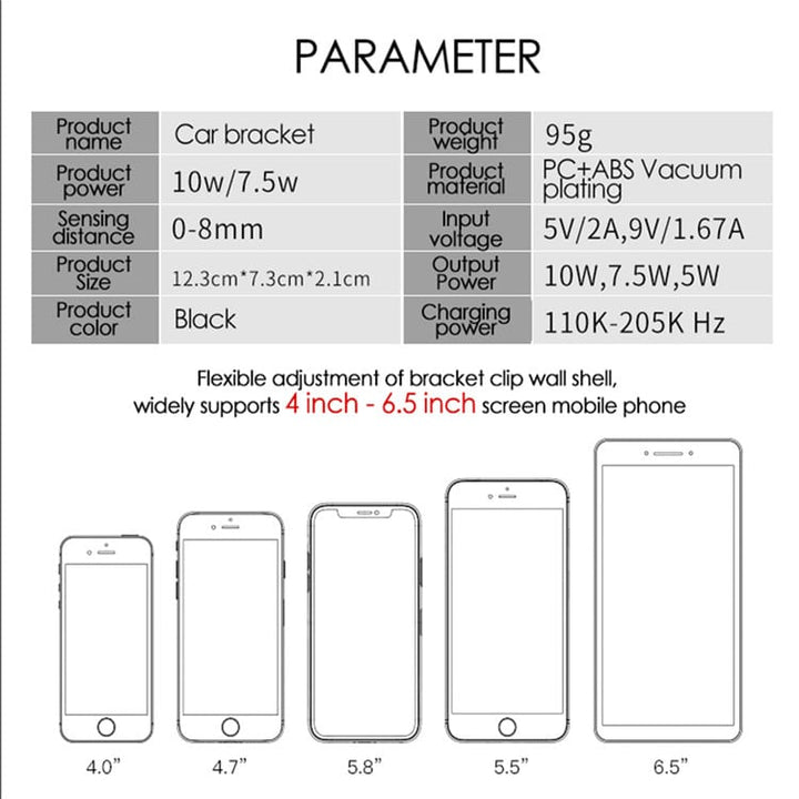 Wireless automatic mobile charger and holder for the car | Stornfield