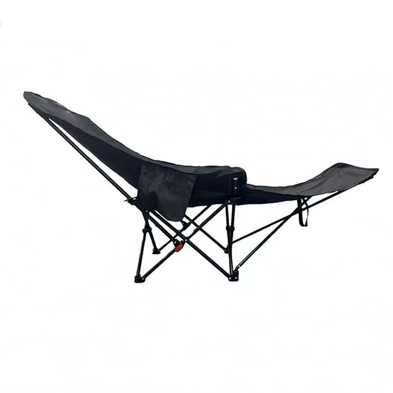 Contemporary Industrial Oxford Fabric Carbon Steel Foldable Camping Chair Backrest Footrest For Outdoor Patio | Stornfield