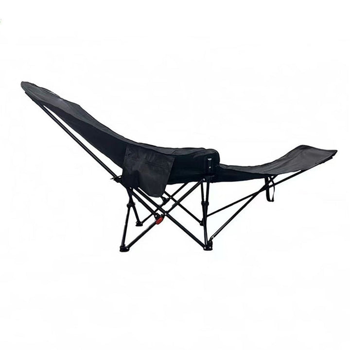 Contemporary Industrial Oxford Fabric Carbon Steel Foldable Camping Chair Backrest Footrest For Outdoor Patio | Stornfield