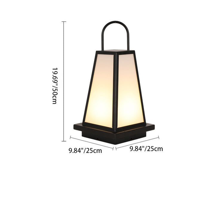 Contemporary Industrial Solar Iron Acrylic 1-Light Outdoor Post Light For Garden | Stornfield