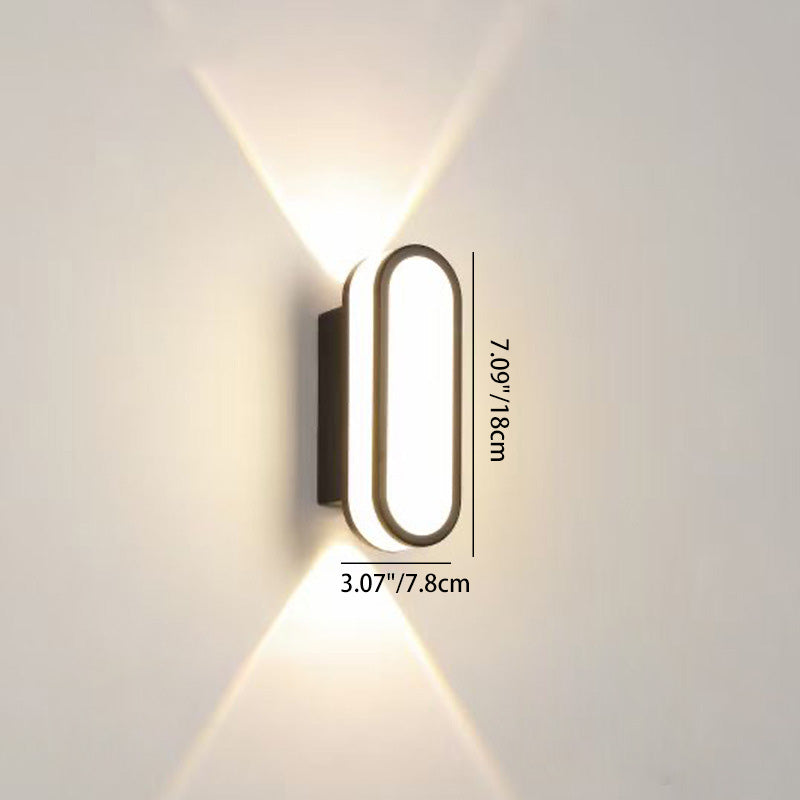 Contemporary Simplicity Aluminum Acrylic LED Waterproof Wall Sconce Lamp For Outdoor Patios | Stornfield