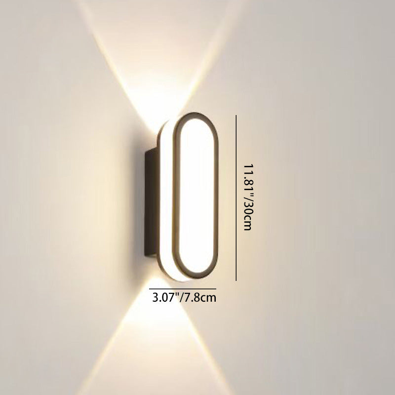 Contemporary Simplicity Aluminum Acrylic LED Waterproof Wall Sconce Lamp For Outdoor Patios | Stornfield