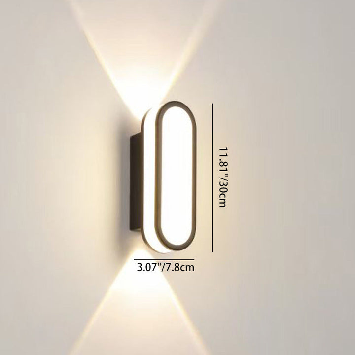 Contemporary Simplicity Aluminum Acrylic LED Waterproof Wall Sconce Lamp For Outdoor Patios | Stornfield