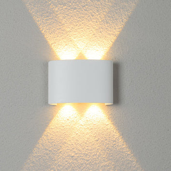 Modern Minimalist Aluminum Acrylic Waterproof LED Wall Sconce Lamp For Outdoor Patios | Stornfield
