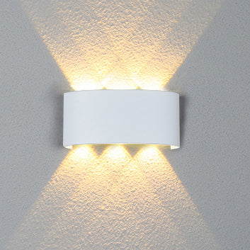 Modern Minimalist Aluminum Acrylic Waterproof LED Wall Sconce Lamp For Outdoor Patios | Stornfield