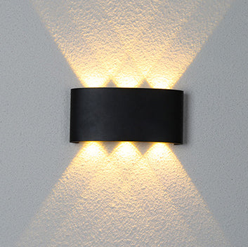 Modern Minimalist Aluminum Acrylic Waterproof LED Wall Sconce Lamp For Outdoor Patios | Stornfield