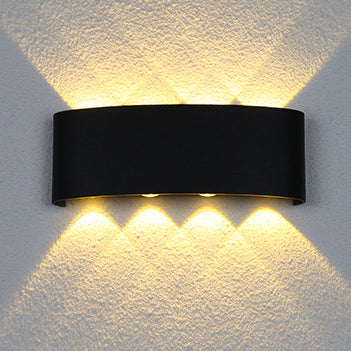 Modern Minimalist Aluminum Acrylic Waterproof LED Wall Sconce Lamp For Outdoor Patios | Stornfield