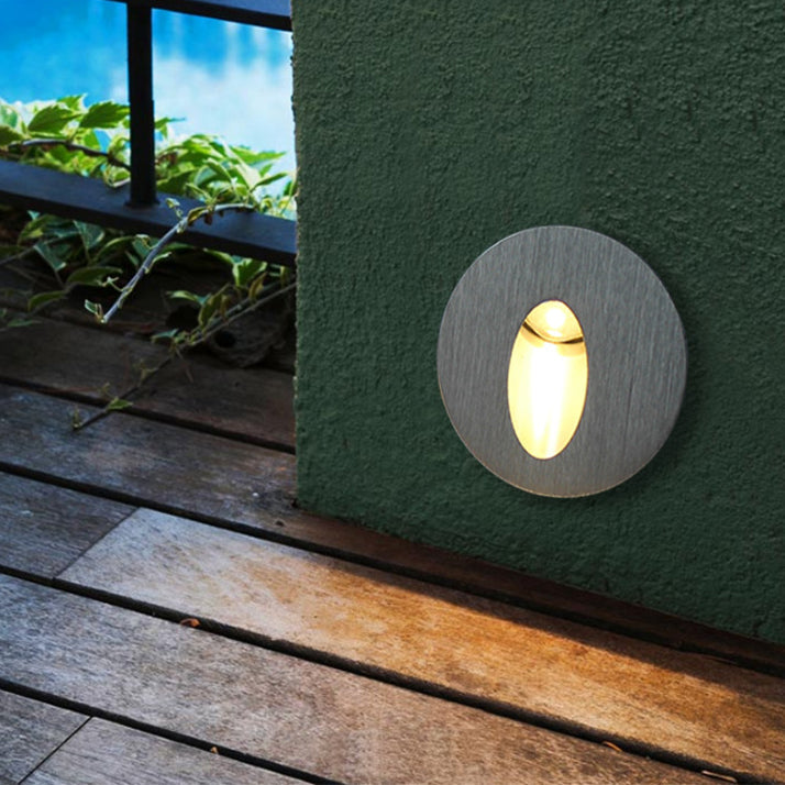 Modern Art Deco Round Square Aluminum Waterproof LED Wall Sconce Lamp For Hallways | Stornfield