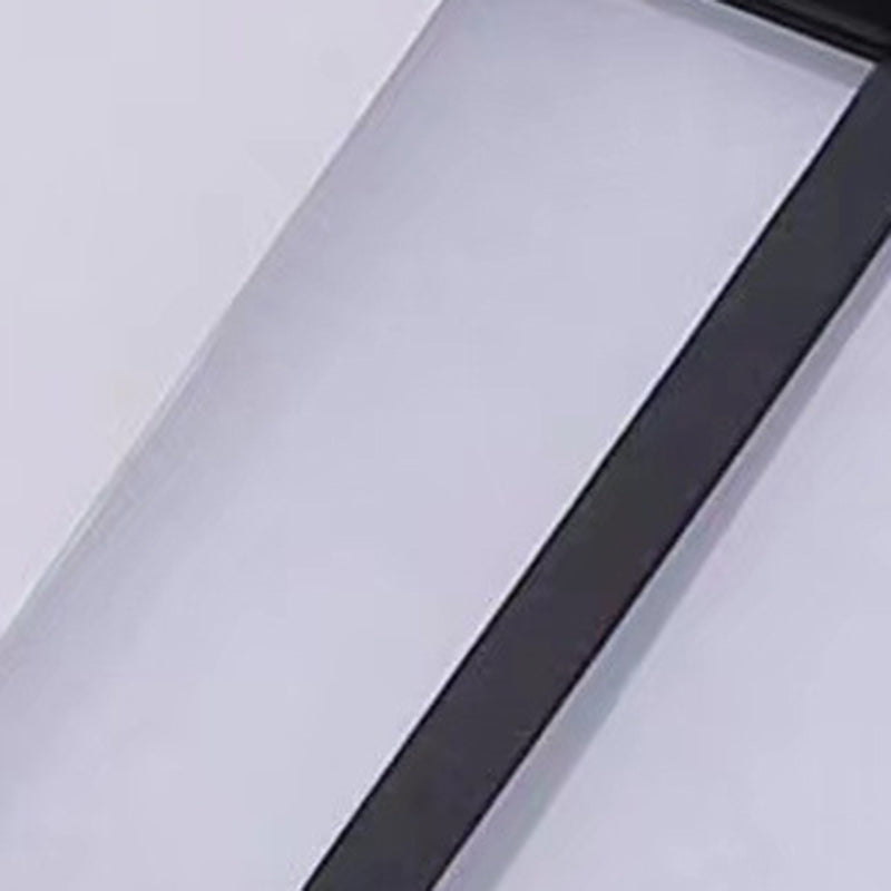 Traditional Chinese Rectangular Waterproof Aluminum Acrylic LED Wall Sconce Lamp For Outdoor Patios | Stornfield