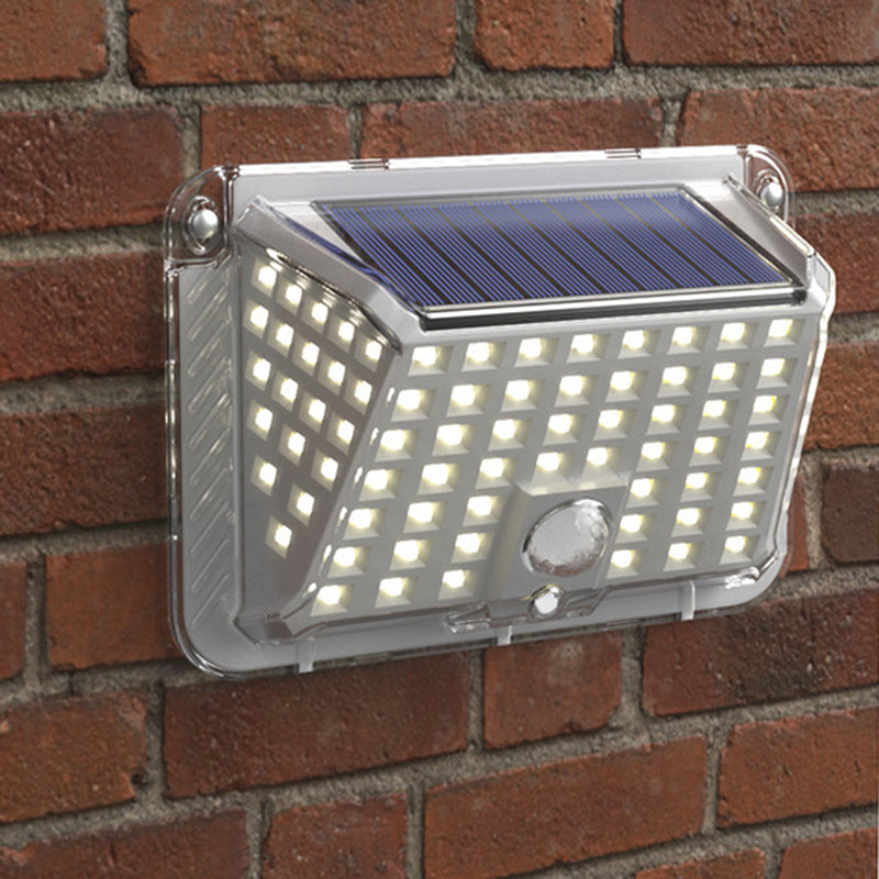 Modern Simplicity Solar Waterproof Triangle Silicone ABS PC LED Outdoor Wall Sconce Lamp For Outdoor Patio | Stornfield