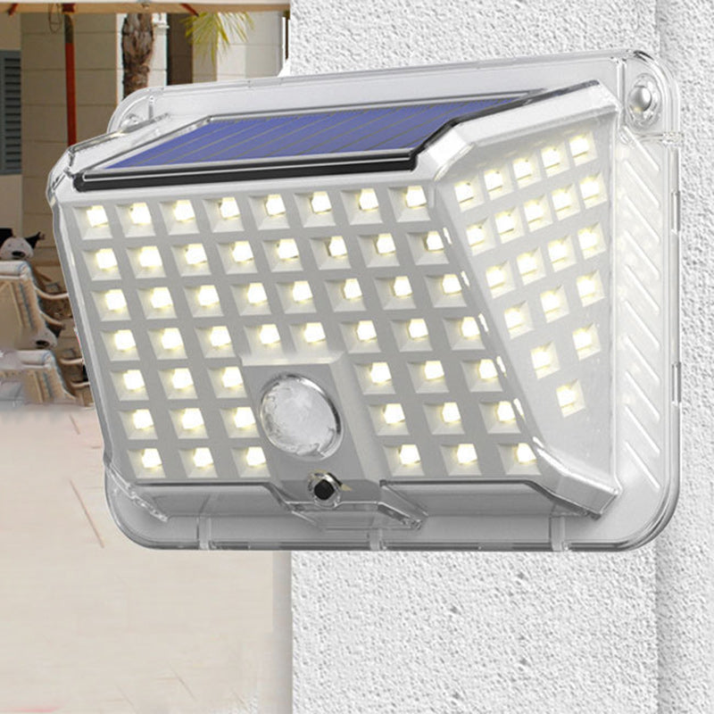 Modern Simplicity Solar Waterproof Triangle Silicone ABS PC LED Outdoor Wall Sconce Lamp For Outdoor Patio | Stornfield