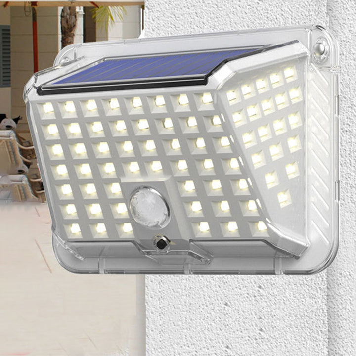Modern Simplicity Solar Waterproof Triangle Silicone ABS PC LED Outdoor Wall Sconce Lamp For Outdoor Patio | Stornfield