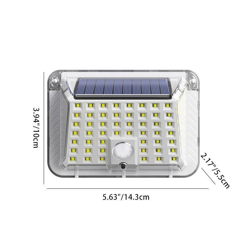 Modern Simplicity Solar Waterproof Triangle Silicone ABS PC LED Outdoor Wall Sconce Lamp For Outdoor Patio | Stornfield