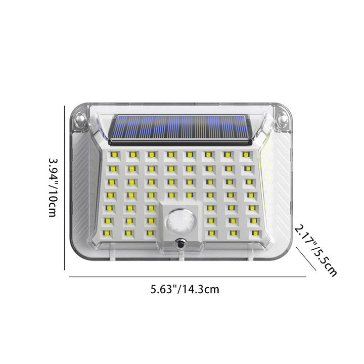 Modern Simplicity Solar Waterproof Triangle Silicone ABS PC LED Outdoor Wall Sconce Lamp For Outdoor Patio | Stornfield