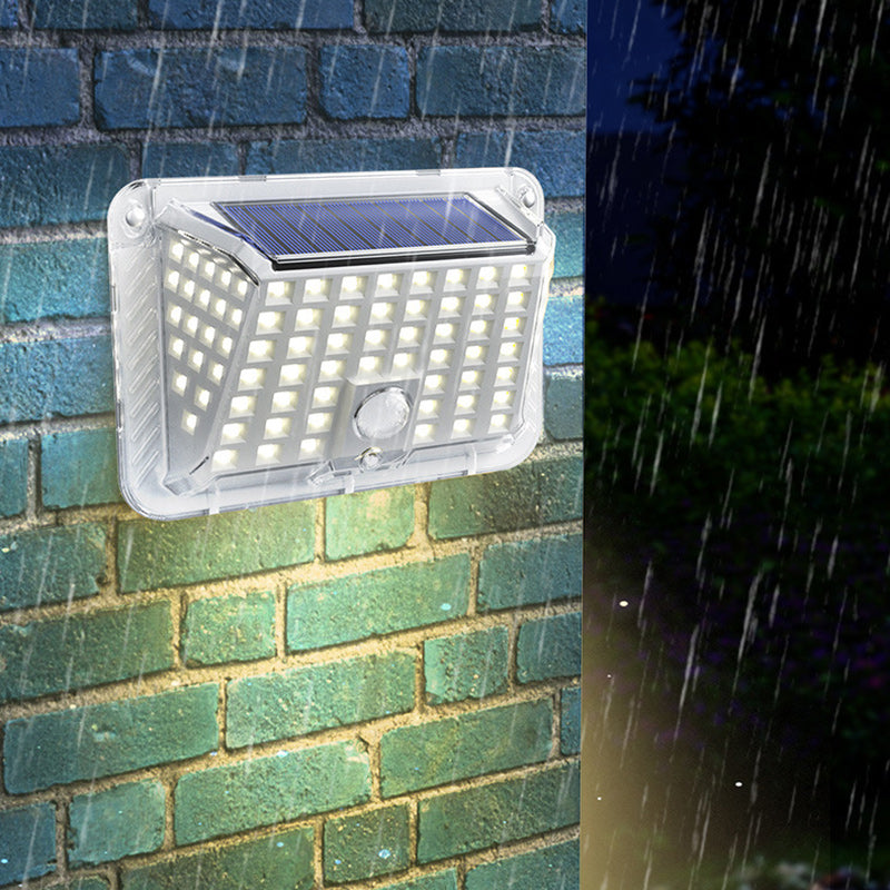 Modern Simplicity Solar Waterproof Triangle Silicone ABS PC LED Outdoor Wall Sconce Lamp For Outdoor Patio | Stornfield
